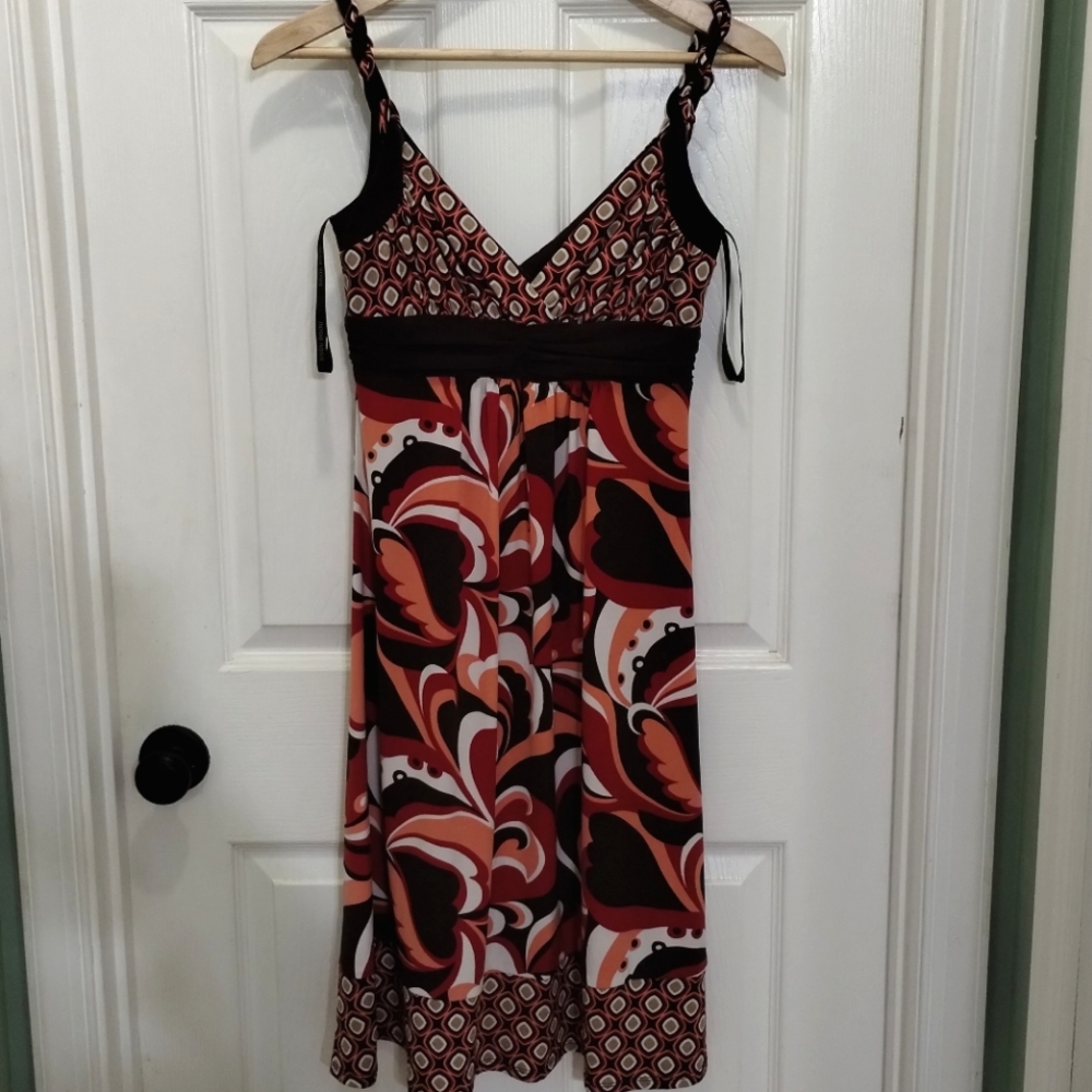 Bisou Bisou Funky Paisley Patterned Cocktail Dress (Size: 8)